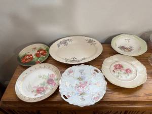 lot 46 image: Vintage Dresden, Mikasa and More Glass Service Dishes