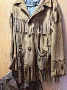 lot 117 image: Vintage Fringe Suede Jackets