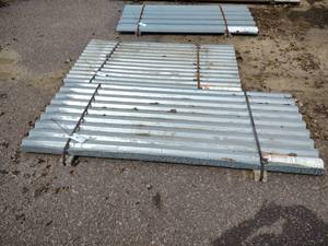 lot 41 image: (30) 36 x 73 Galvanized Steel Sh...