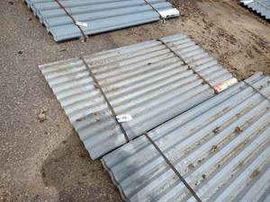 lot 42 image: (6) 36 x 6 Steel Sheets...