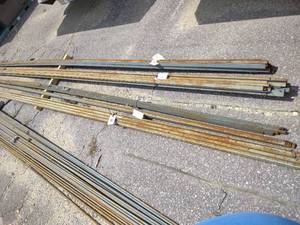 lot 90 image: (9) 1x1x18 Angle Iron...