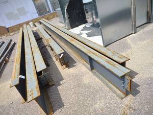 lot 63 image: (3) I-Beams, Approx. 18x7.5x38, 27...