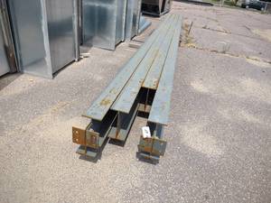 lot 64 image: (4) I-Beams, Approx. 12 14x6 38x1...
