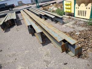 lot 77 image: (4) I-Beams, Approx. 16x7x516. 27...