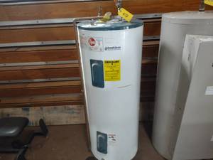 lot 478 image: Rheem Electric Water Heater, 80 Gal...