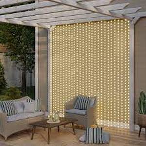 lot 25 image: OVE Decors IndoorOutdoor Curtain String Lights