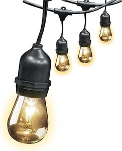 lot 36 image: Feit Electric 30ft Outdoor String Lights 15 Sockets