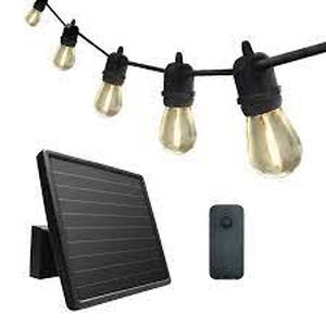 lot 1 image: Sunforce 35 Solar String Lights with Remote Control