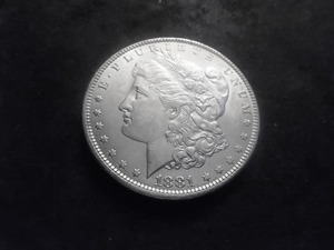 1881 O Morgan Silver Dollar