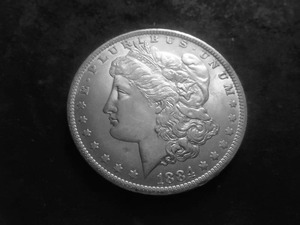 1884 O Morgan Silver Dollar