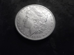 1885 O Morgan Silver Dollar