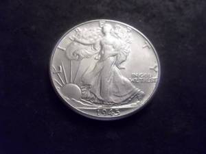1945 Walking Liberty Half Dollar