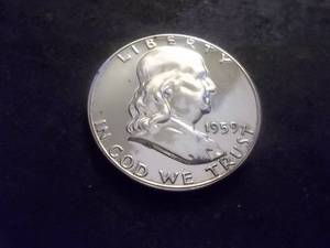 1959 Franklin Half Dollar Proof