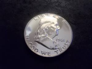 1961 Franklin Half Dollar Proof