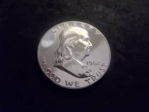1962 Franklin Half Dollar Proof