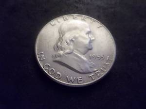 1955 Franklin Half Dollar Partial Buggs Bunny