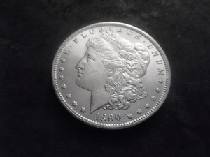 1890 O Morgan Silver Dollar