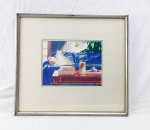 lot 78 image: Original Prismacolor Leaf Shadows by Ruth Oseid Johnson - 1987
