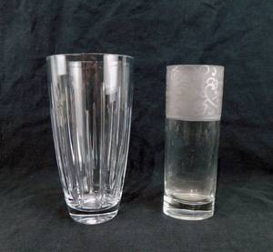 lot 121 image: Lot of 2 Vases Including Lenox Heiress Crystal Vase