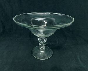 lot 149 image: Large Glass Compote Made in Poland