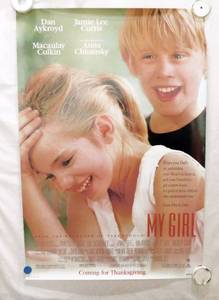 lot 3 image: 1991 My Girl Double Sided Original Advance Movie Theater Poster
