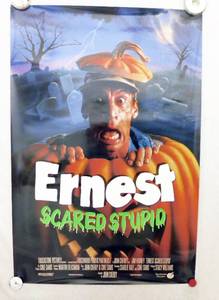 lot 21 image: 1991 Ernest Scared Stupid Double Sided OriginalMovie Theater Poster