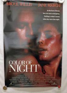 lot 43 image: 1994 Color of Night Double Sided Original Movie Theater Poster