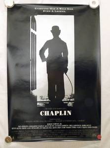 lot 29 image: 1992 Chaplin Double Sided Original Movie Theater Poster
