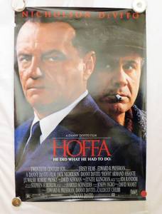 lot 30 image: 1992 Hoffa Double Sided Original Movie Theater Poster