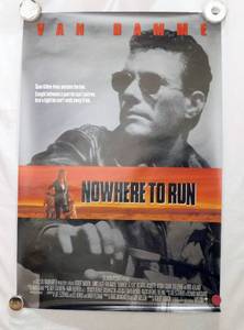 lot 15 image: 1993 Nowhere To Run Double Sided Original Movie Theater Poster