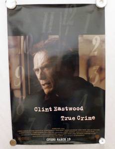 lot 4 image: 1999 True Crime Double Sided Original Advance Movie Theater Poster