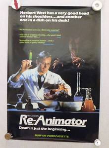 lot 34 image: 1986 Re-Animator Single Side OriginalMovie Theater Poster