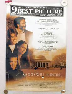 lot 5 image: 1998 Good Will Hunting Double Sided Original Movie Theater Poster