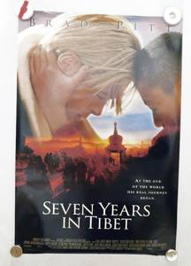 lot 46 image: 1997 Seven Years In Tibet Double Sided Original Movie Theater Poster