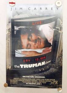 lot 47 image: 1998 The Truman Show Double Sided Original Movie Theater Poster