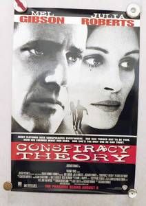 lot 35 image: 1997 Conspiracy Theory Double Sided Original Advance Movie Theater Poster