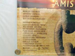 lot 36 image: 1997 Amistad Double Sided Original  Movie Theater Poster