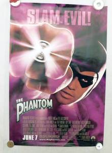 lot 6 image: 1996 The Phantom Double Sided Original Advance Movie Theater Poster