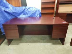 Double-Pedestal Bow-Top Desk