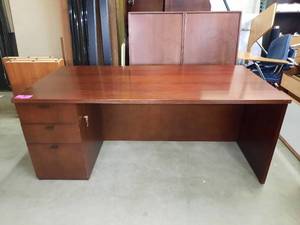 National Single-Pedestal Desk