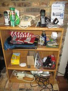 lot 13 image: Laminate woodgrain Bookshelf