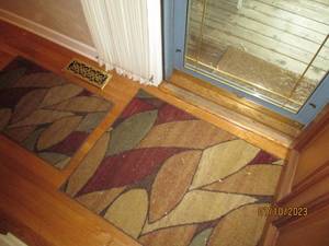 lot 73 image: Matching set of abstract entry rugs
