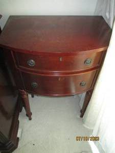 lot 97 image: locking Lingerie style nightstand