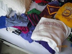 lot 113 image: Adidas, Express, Vikings Themed womens size medium