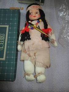 lot 134 image: Vintage hand made Native American Themed doll
