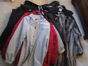 lot 136 image: womens sizes medium and large dress coats plus