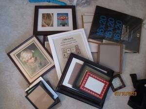 lot 144 image: Large Picture and poster frames