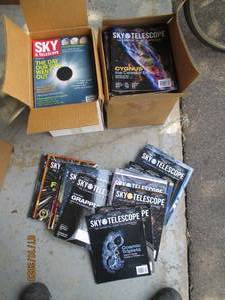 lot 163 image: 2 Boxes of Sky and Telescope magazines