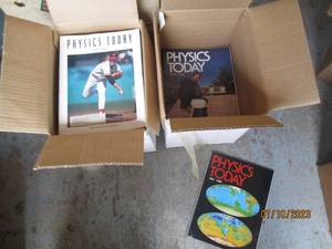 lot 170 image: 2 boxes of Physics Today magazines
