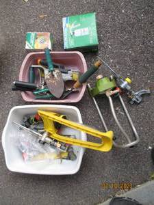 lot 186 image: Collection hose mending supplies, plus
